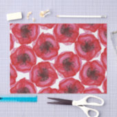 Mooie handschilderde Waterverf papegaaibloemen Tissuepapier (Craft)