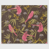 Mooie handschildervogels in het bos van Bamboo Cadeaupapier (Vlak)