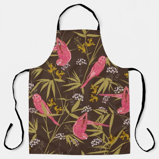 Mooie handschildervogels in het bos van Bamboo Schort (Voorkant)