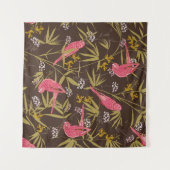 Mooie handschildervogels in het bos van Bamboo Wandkleed (Voorkant (horizontaal))