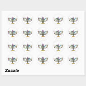 Mooie Hanukkah-menorah Favor/Envelope Stickers (Vel)