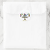 Mooie Hanukkah-menorah Favor/Envelope Stickers (Tas)