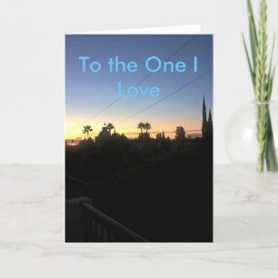 Mooie Happy Birthday-kaart met zonsopgang Kaart