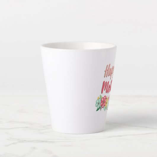 Mooie Happy Birthday Latte Mok (Voorkant)