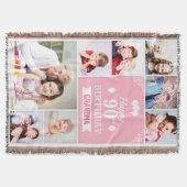 Mooie Happy Birthday Photo Blanket voor oma Deken (Voorkant)