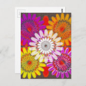 Mooie HAPPY CHAKRA Zonnebloem Groeten CADEAUS Briefkaart (Voorkant / Achterkant)