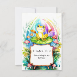 Mooie Happy Frog Verjaardag Bedankkaart