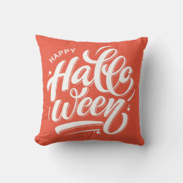 Mooie Happy Halloween Typografie Kussen