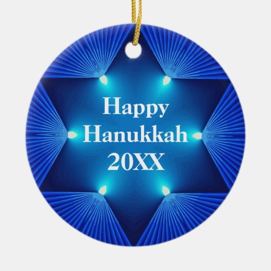 Mooie Happy Hanukkah 20XX Ornament (Voorkant)