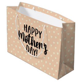 Mooie Happy Moederdag Hearts Gift Bag Groot Cadeauzakje