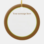 Mooie Happy Pasen aanpasbare Haan Keramisch Ornament (Achterkant)