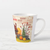 Mooie Happy Thanksgiving Herfst Latte Mok (Rechts)