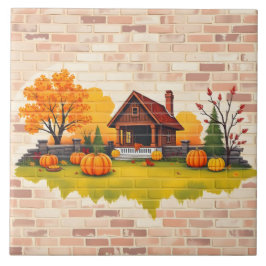 Mooie Happy Thanksgiving Herfst Tegeltje