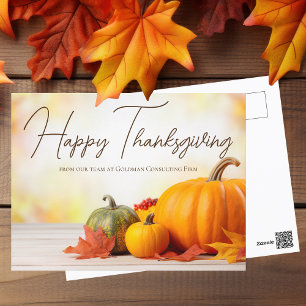 Mooie Happy Thanksgiving Zaken Briefkaart