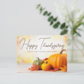 Mooie Happy Thanksgiving  Zaken Briefkaart (Staand voorkant)
