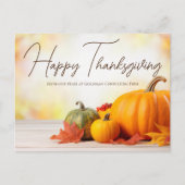 Mooie Happy Thanksgiving  Zaken Briefkaart (Voorkant)