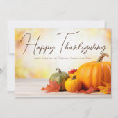 Mooie Happy Thanksgiving Zaken Feestdagenkaart (Voorkant)