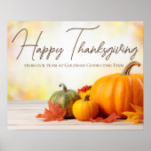 Mooie Happy Thanksgiving  Zaken Poster (Voorkant)