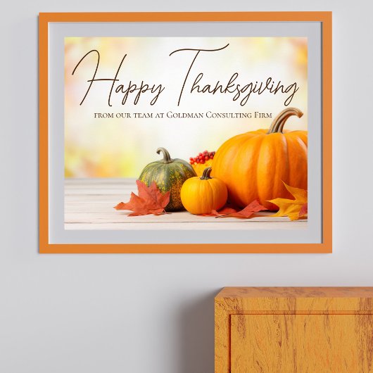 Mooie Happy Thanksgiving  Zaken Poster