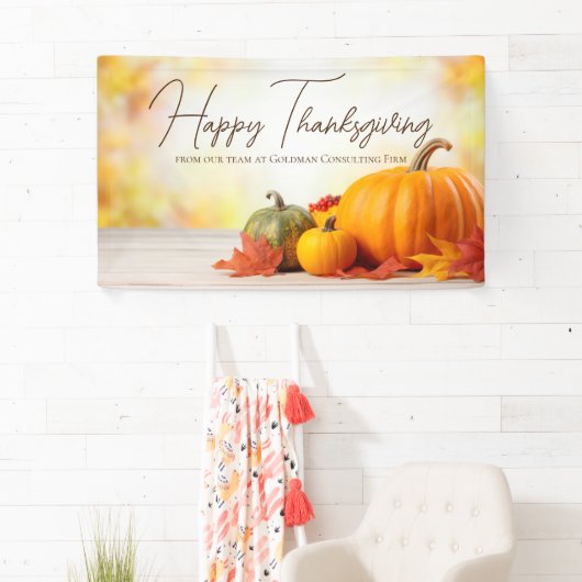 Mooie Happy Thanksgiving  Zaken Spandoek (Insitu)