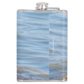 Mooie Harlequin Duck op de Rock Heupfles (Achterkant)