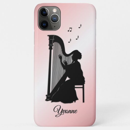 Mooie Harp Player persoonlijke Case-Mate iPhone Case (Achterkant)