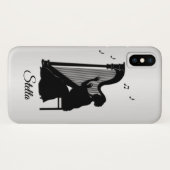 Mooie Harp Player persoonlijke Case-Mate iPhone Case (Achterkant (horizontaal))