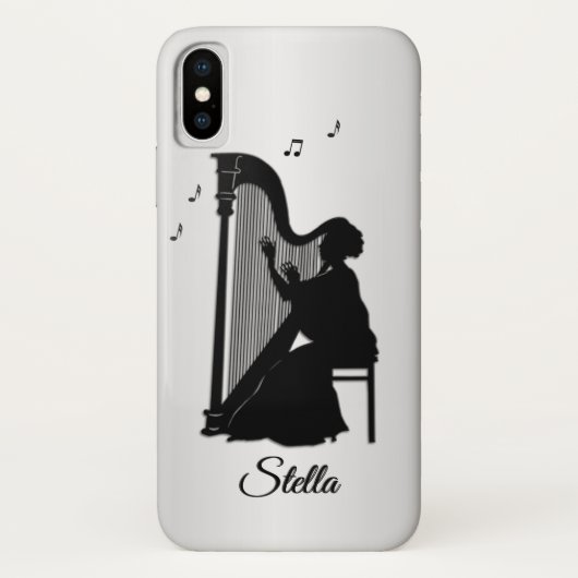 Mooie Harp Player persoonlijke Case-Mate iPhone Case (Achterkant)