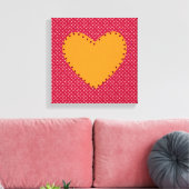 Mooie hart canvas (Insitu (Woonkamer))