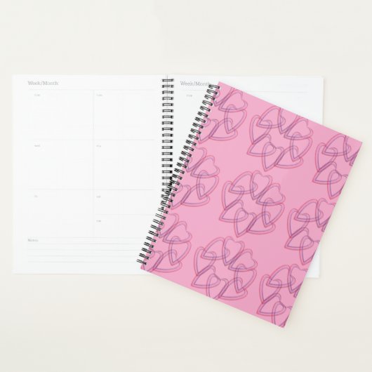 Mooie hart cirkel patroon planner (Display)