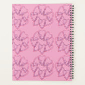 Mooie hart cirkel patroon planner (Achterkant)