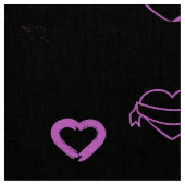 Mooie Hart Moderne Orchidee Stof (Swatch)
