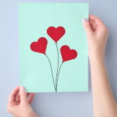 Mooie Hartballonnen Flyer (Hand)