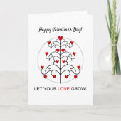 Mooie Hartboom Valentijnsdag Kaart (Voorkant)
