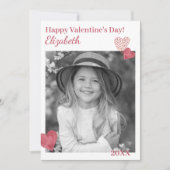 Mooie harten aangepaste foto Valentijnsdag Kaart (Voorkant)