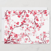 Mooie harten bruiloft kaart (Achterkant)