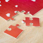 Mooie Harten Gelukkige Valentijnsdag Legpuzzel (Zijkant)