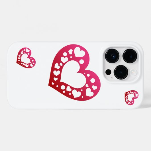 Mooie harten iPhone / iPad hoesje (Achterkant (horizontaal))