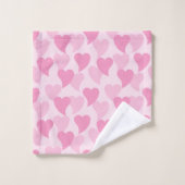 Mooie Harten Naadloos Patroon Bad Handdoek (Wasdoekje)