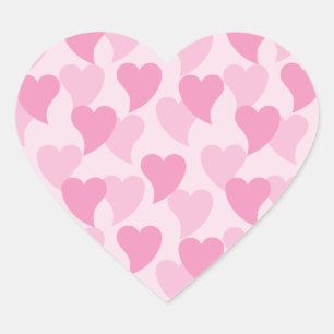 Mooie Harten Naadloos Patroon Hart Sticker