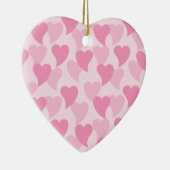 Mooie Harten Naadloos Patroon Keramisch Ornament (Rechts)