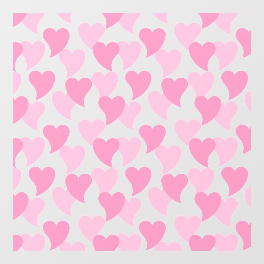 Mooie Harten Naadloos Patroon Raamsticker (Vel)
