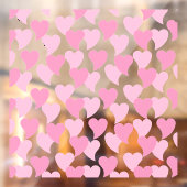 Mooie Harten Naadloos Patroon Raamsticker (Vel 2)