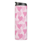 Mooie Harten Naadloos Patroon Thermosbeker (Geroteerd rechts)