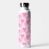 Mooie Harten Naadloos Patroon Waterfles (Links)