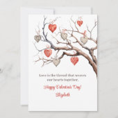 Mooie harten Valentijnsdag Kaart (Voorkant)