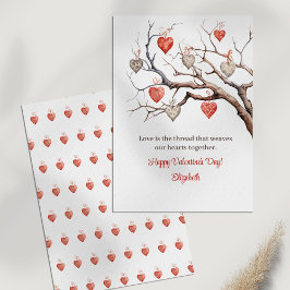 Mooie harten Valentijnsdag Kaart