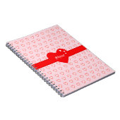Mooie hartpatroon notitieboek (Rechterzijde)