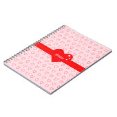 Mooie hartpatroon notitieboek (Linkerzijde)