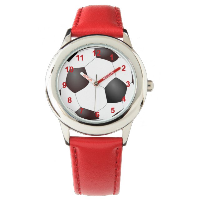 Mooie hartslag - Voetbal Horloge (Voorkant)